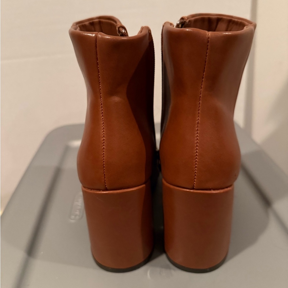 Chic Light Brown Ankle Booties - image 5